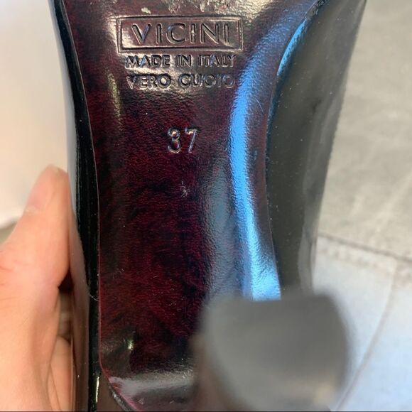 GIUSEPPE Zanotti Black patent crystal rhinestone velvet formal evening high heel - Picture 9 of 12